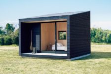 01 This minimalist hut was is very compact and can be placed wherever you want