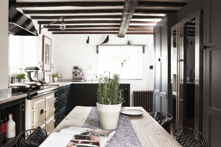 Traditional Meets Modern English Country Kitchen