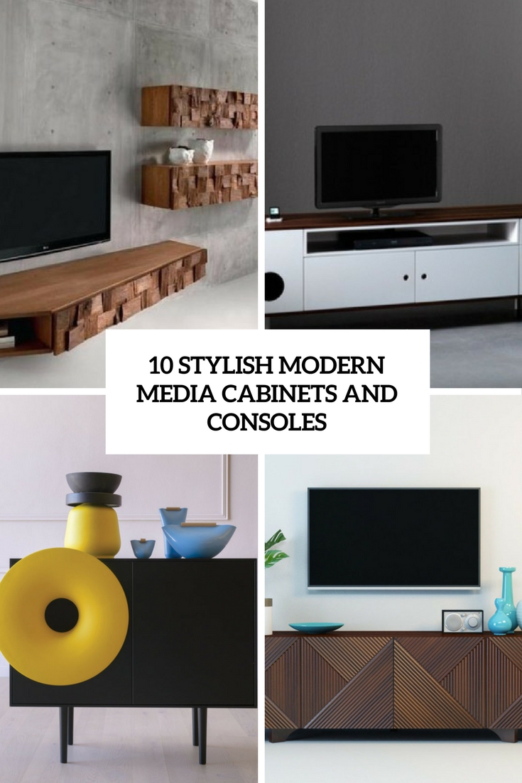 stylish modern media cabients and consoles