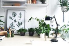 27 some potted plants make this workspace inviting
