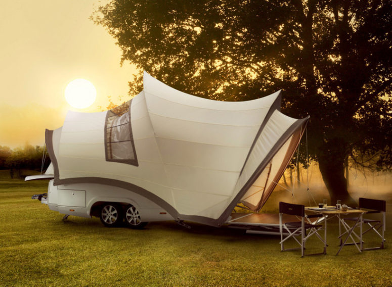 Opera Camper is a luxury mobile home for comfy camping anywhere you want