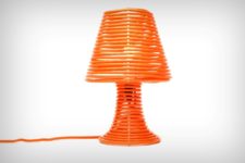 01 This Coil Lamp is made of an acrylic base covered with bold orange extension cord, which isn’t only a part of lamp but also the design feature