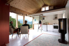 01 This Scandinavian dwellign was renovated into a more functional and open plan cabin with cool views