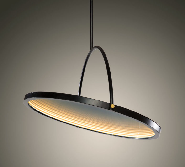 OBLIO: A Pendant Lamp And A Mirror In One