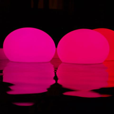 It can be even used in water, and there are 4 different sizes available, so spoil yourself with this unusual lamp and its soft light