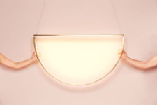 03 Such a lamp is great for modern interiors, it will bring a chic glam yet modern touch, wherever you hang it