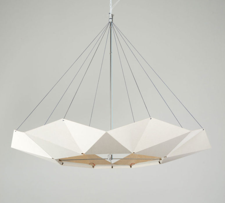There are a black and white version of this lamp to fit any modern space