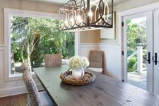 20 unique lighting fixture makes this area not so traditional