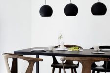 minimalist decor for a dining zone