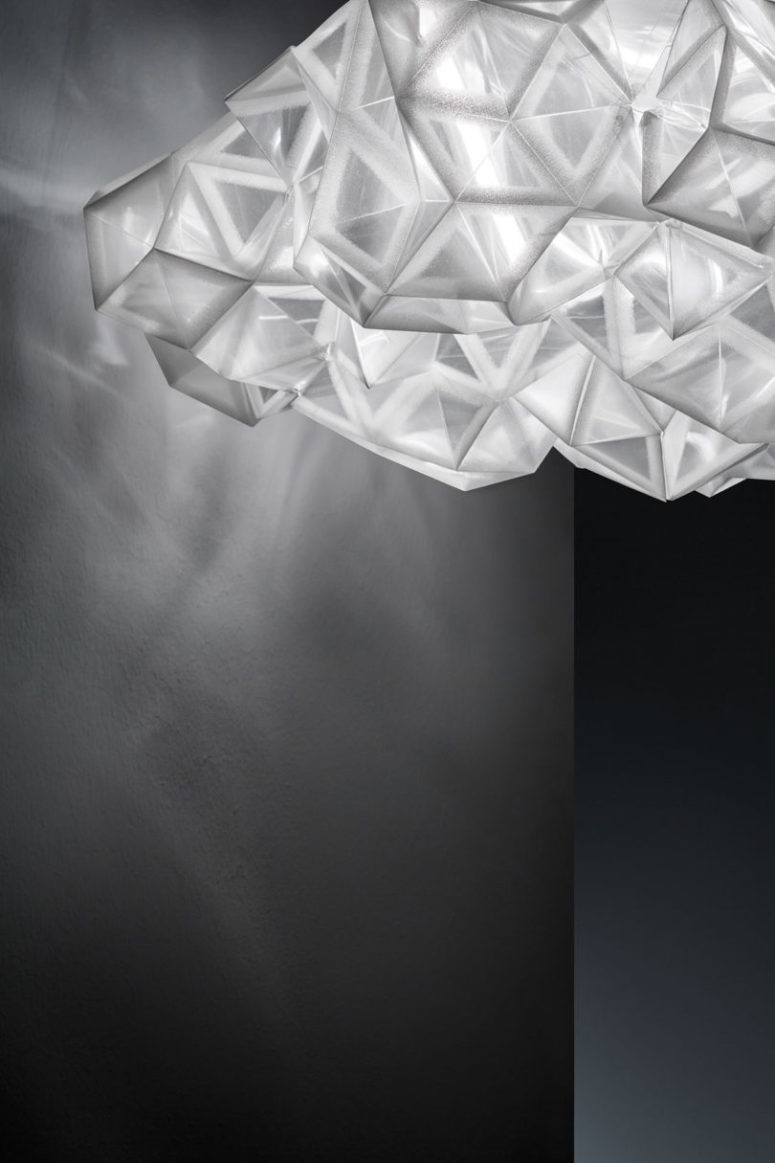 Opt for a ceiling or a wall version to fit your space and enjoy the stunning crystal light