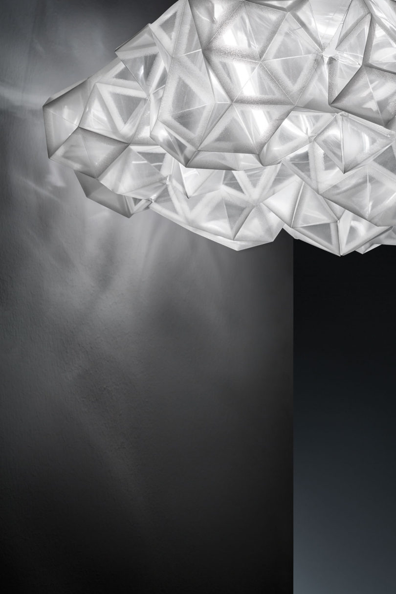 Opt for a ceiling or a wall version to fit your space and enjoy the stunning crystal light
