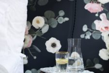 07 dark dramatic floral wallpaper for a gorgeous bedroom look
