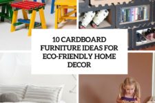 10 cardboard furniture ideas for eco-friendly home decor