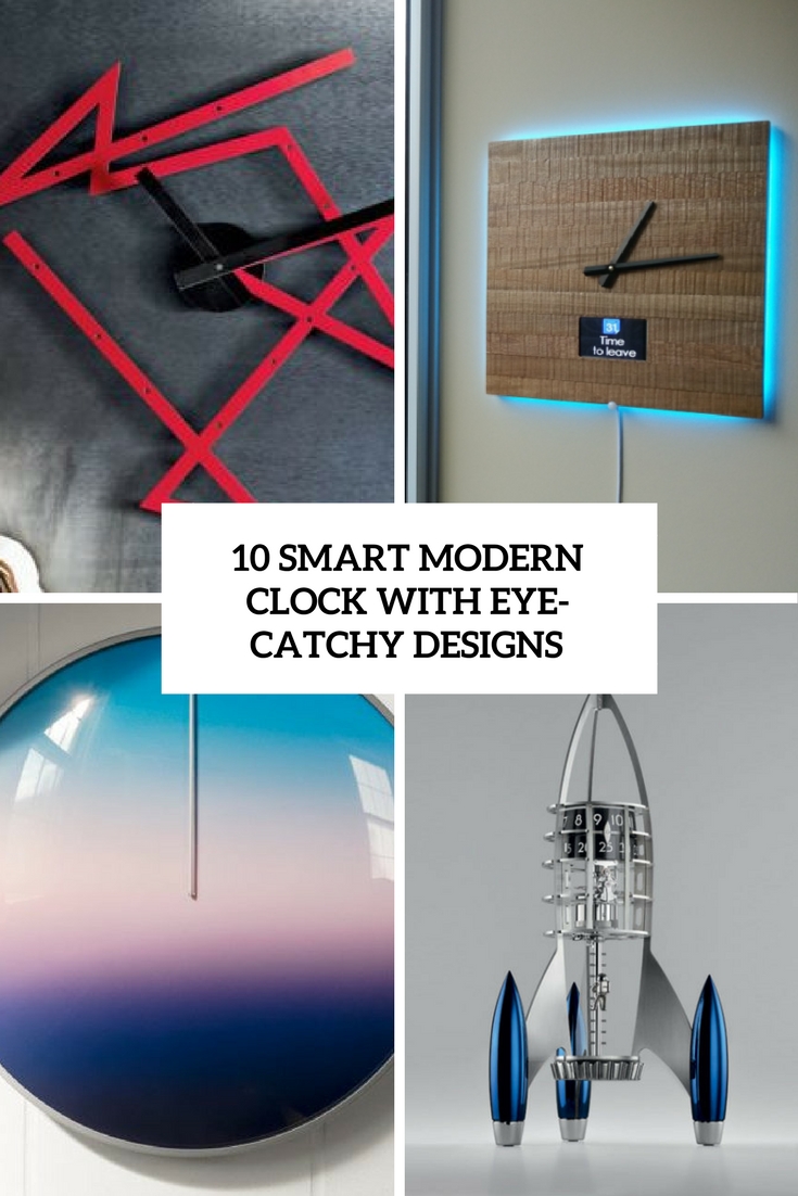 smart modern clocks with eye catching designs