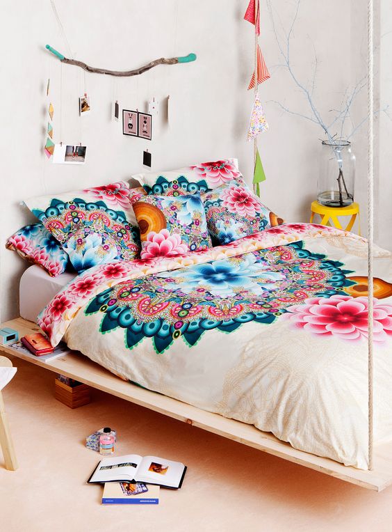 super bold mandala bedding set for eastern culture fans