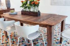 19 vinyl and linoleum tiles can be chic and eye-catchy whole reducing the noise
