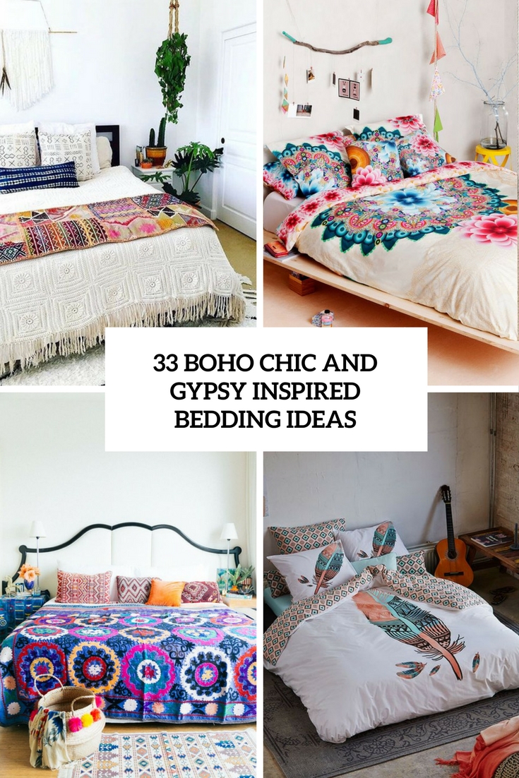 boho chic and gypsy inspired bedding ideas
