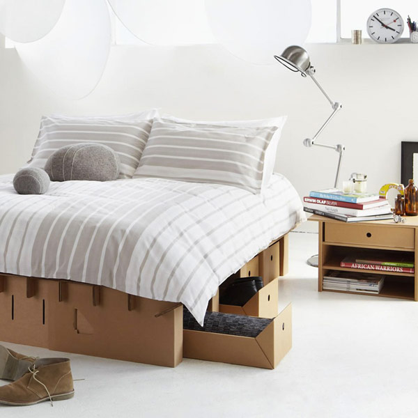 cardboard furniture line by Karton (via freshome.com)
