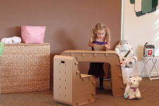 Kids Imagination Desk by The Cardboard Guys