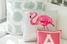30 make a flamingo pillow yourself if you feel crafty