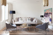01 This Barcelona apartment has many traditional features and fresh and modern decor and furniture at the same time