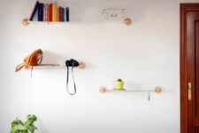 01 Xanxan shelves are super modern, functional and dynamic because they are made of tight ropes and wood