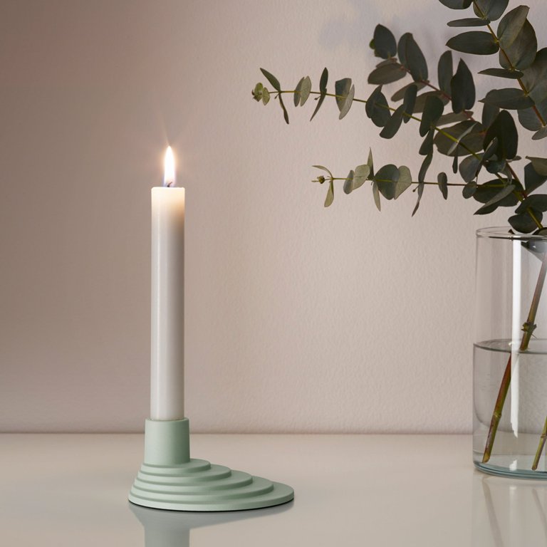 There are also little accessories like candle holders but in the colors that aren't typical for IKEA