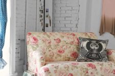 05 if you want to give your space a girlish feel, there’s nothing better than a pink floral print loveseat