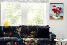 floral print upholstery
