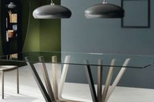 09 unique dining table with ombre wooden legs for a creative modern look