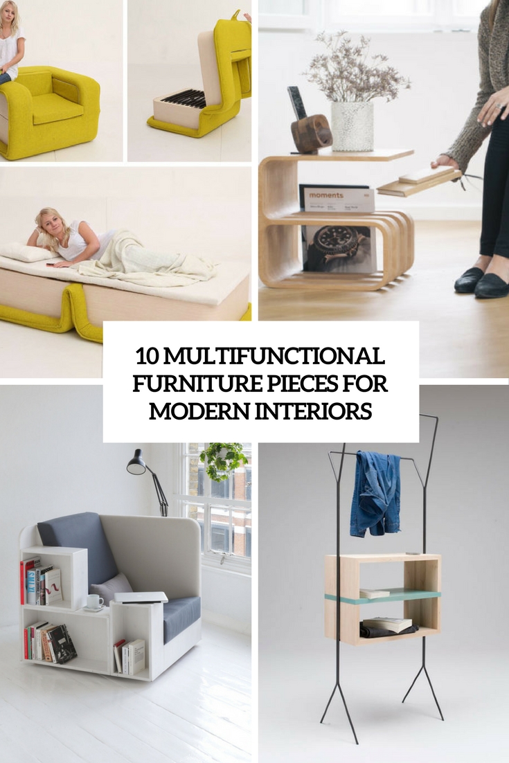 multifunctional furniture pieces for modern interiors