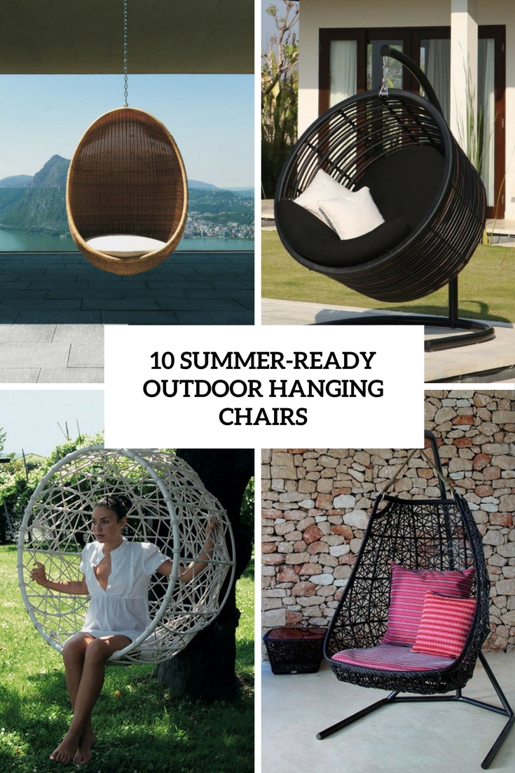 summer ready outdoor hanging chairs
