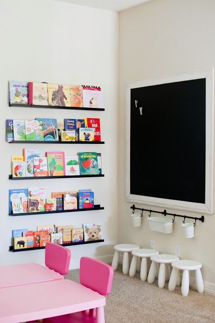 use ledges for book storage - such a solution looks airy and light