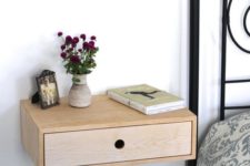 19 a cute wooden nightstand with a drawer is a great solution for many spaces