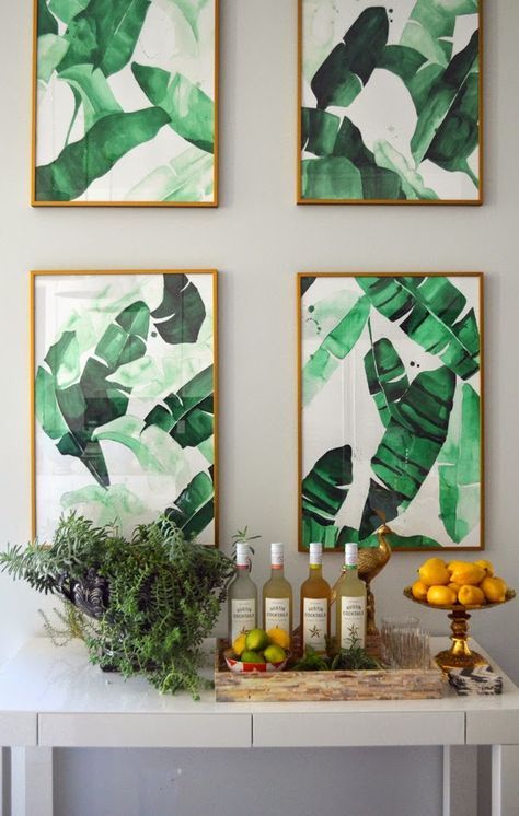 framed banana leaf posters can be printed out by you and hung wherver you want