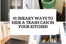 29 sneaky ways to hide a trash can in your kitchen cover