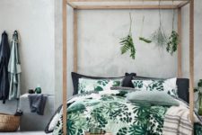 31 green and white leaf print bedding for a natural feel in your bedroom