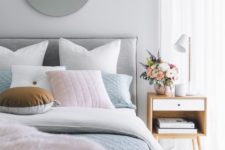 16 a blue duvet and a pink faux fur cover will make sleeping comfortable and your guest won’t get cold