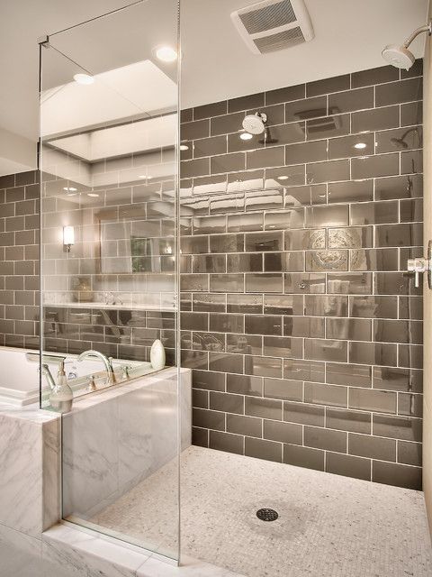glossy chocolate brown tiles with white grout look timeless and classic, ideal for any modern space