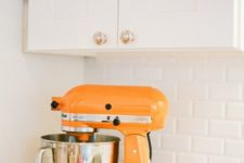 24 a kitchen aid mixer in bold orange to raise your mood while cooking