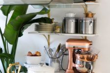 29 a copper mixer is a timeless and super elegant touch for any kitchen