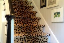 29 cheetah print stair runner for a cozy and chic feel