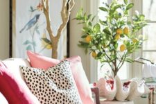 30 dalmatian print pillow to make a girlish living room more eye-catching