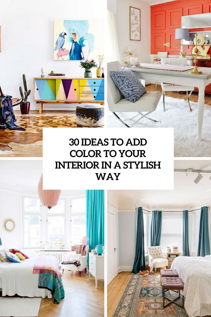 ideas to add color to your interior in a stylish way