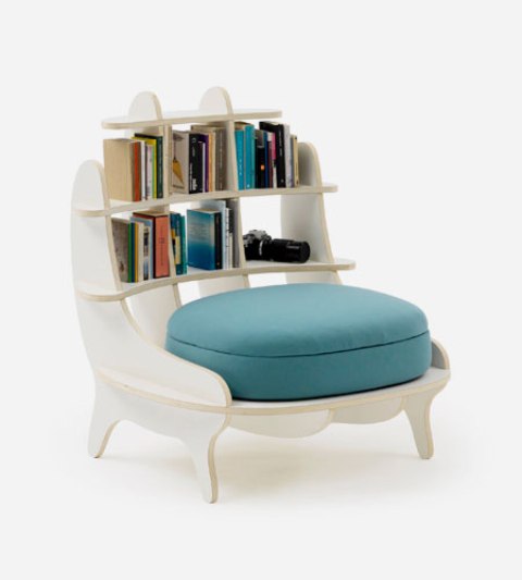 bookshelf chair by YOY (via www.digsdigs.com)