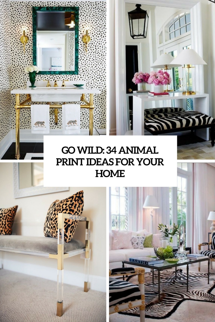 go wild 34 animal print ideas for home decor