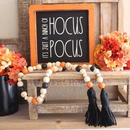 a hocus pocus sign is perfect for those who doesn't want anything too scary but want something cute