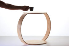 01 NeverEnding Table is a modern coffee table inspired by limitlessness and the ideal geometric shape – a circle