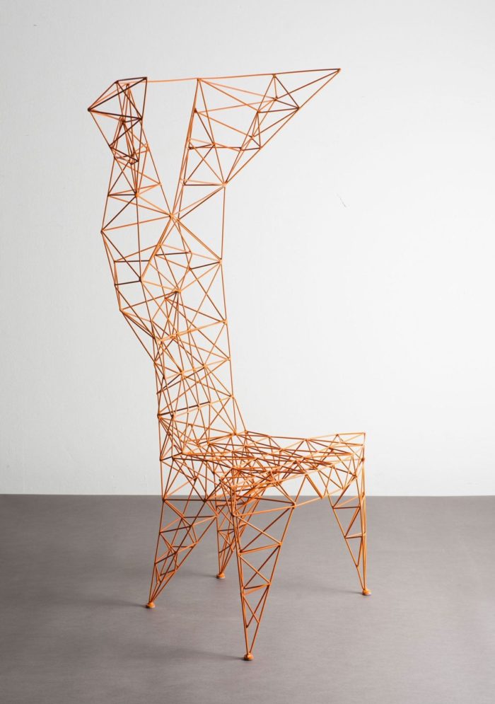 Pylon chair was originally created by Tom Dixon in 1991, and today it's manufactured by Capellini