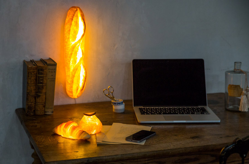 The batard is a wall lamp that looks like bread and can illuminate your space with its unusual shape